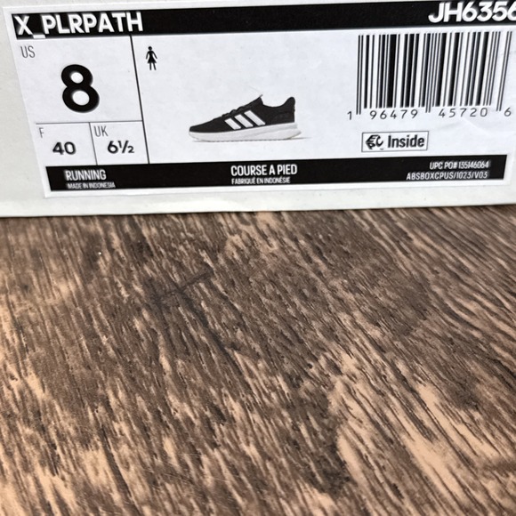 Adidas Women's X_PLRPATH Daily Running Sneakers (Black/White) Size 8 NEW IN BOX - Picture 2 of 7